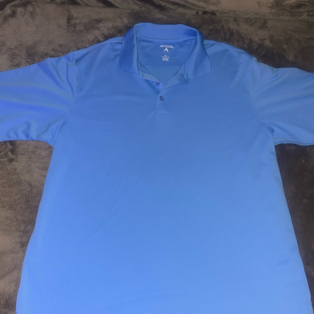 Antigua Blue Polo Shirt